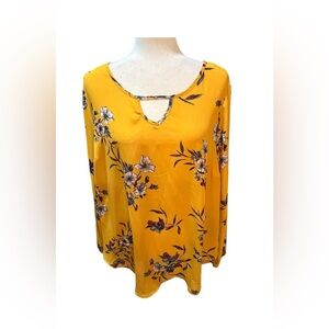 Torrid Gold Relaxed Cut Out Blouse